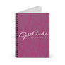 Gratitude Spiral Notebook - Ruled Line - Wine